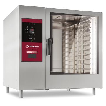 Abur de cazan cu gaz si convectie 10x Gn2/1 + Curatare