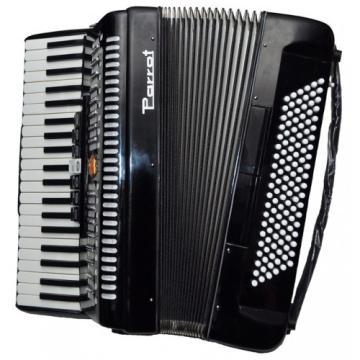 Acordeon acustic Parrot cu 120 basi, 41 clape si 7 registre