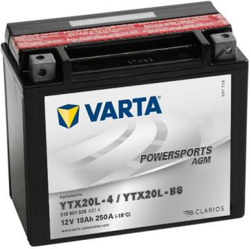 Acumulator Moto Varta AGM 12V 18Ah TX20L-BS