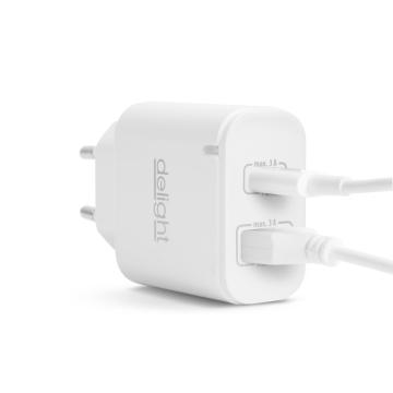 Adaptor de retea USB + Type-C PD20W cu incarcare rapida