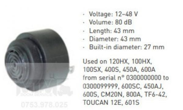 Alarma 12-48V nacela JLG 120HX 100HX 100SX 400S 450A 600A