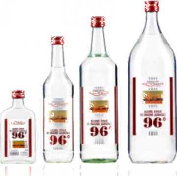 Alcool rafinat 96* 1 litru (ambalaj de sticla)