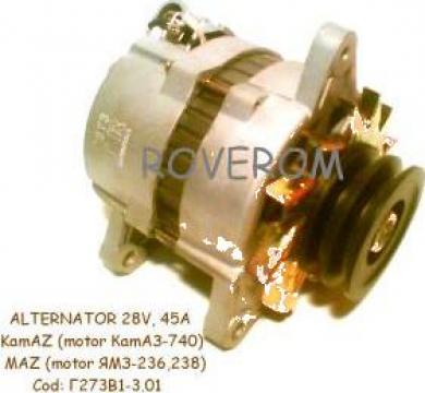 Alternator KamAZ, Maz, Ural, 28V, 45A, 1400W