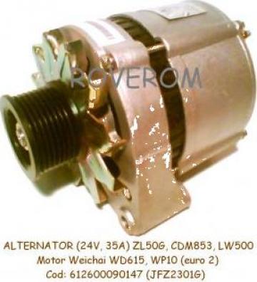 Alternator Weichai WD615, ZL50G, CDM853, LW500, (24V, 35A)