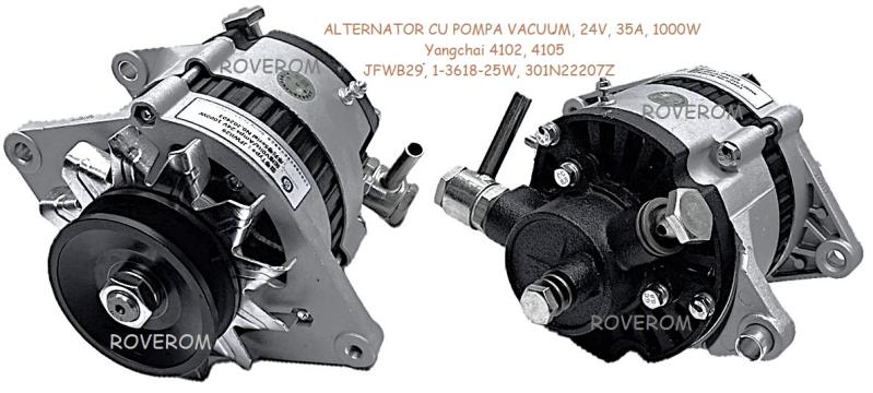 Alternator cu pompa vacuum Xinchai A485, A498, Yangchai, 24V