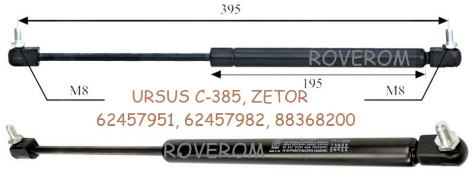 Amortizor usa si geam spate Ursus C385, 4512, 4514, Zetor