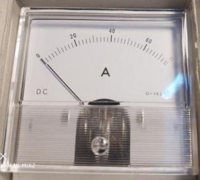 Ampermetru analogic, 75A, DC, 80 x 80 mm, KM-86