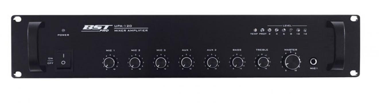 Amplificator mixer de linie BST UPA120,100V, 120W