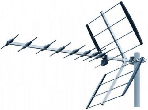 Antena TV de exterior, DVB-T, canale 21-69, castig 10-14 dbi