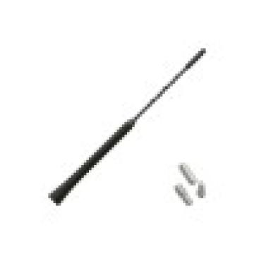 Antena auto exterior neagra 24 cm cu 2 adaptoare (5-6mm)