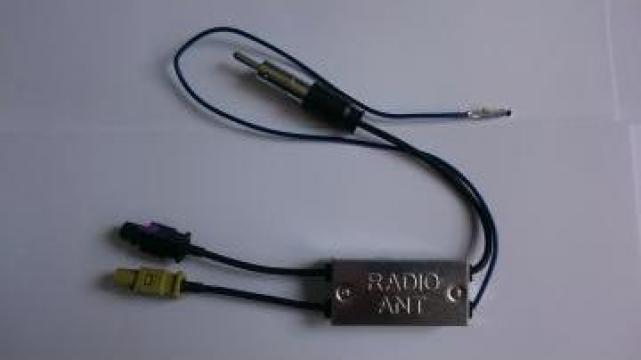 Antena radio dubla cu amplificator Opel, VW, Ford, Audi