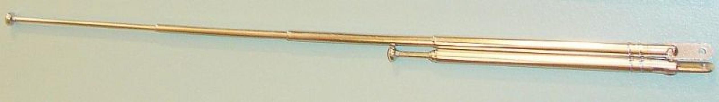 Antena telescopica, 4 elemente, lungime deschisa 210