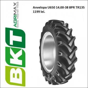 Anvelopa tractor U 650, 14.00-38, 8 pliuri