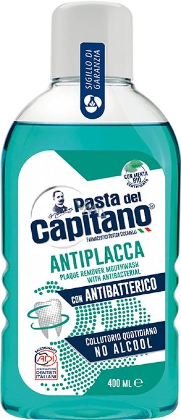 Apa de gura Capitano Verde Anti-placa 400ml