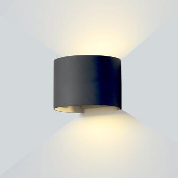 Aplica LED negru corp rotund