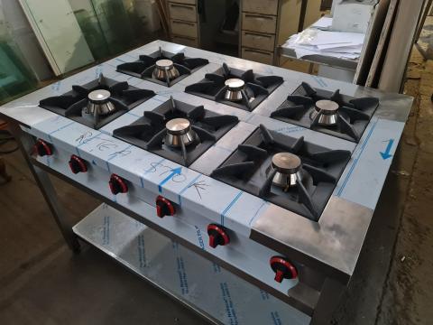 Aragaz de inox pe gaz cu 1, 2, 3 arzatoare pe suport