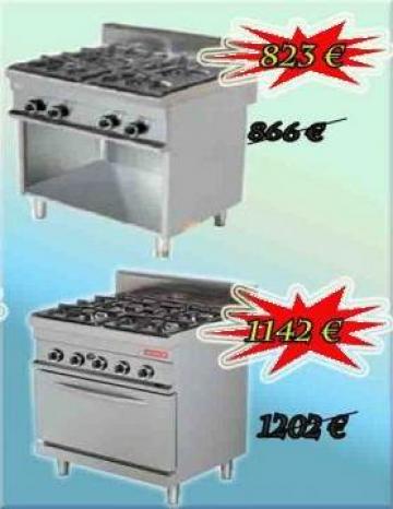 Aragaze inox 4 focuri pe gaz Horeca