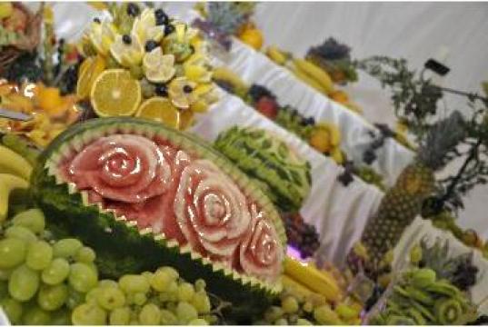 Aranjamente nunti, Sculpturi decorative fructe
