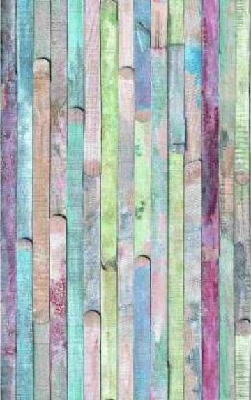 Autocolant mobila, imitatie lemn decorativ, multicolor