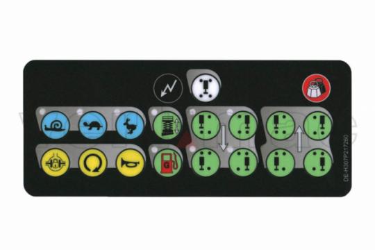 Autocolant telecomanda nacela Haulotte HA-307P217260