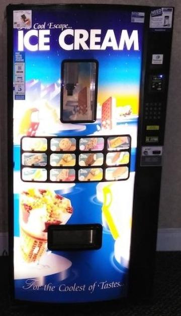 Automat vanzare inghetata ambalata SUA