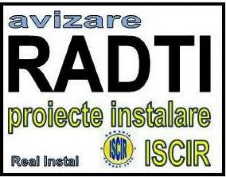 Avizare RADTI /A /P domeniul ISCIR instalatii sub presiune