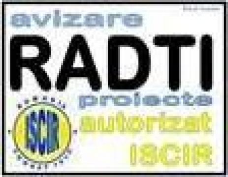 Avizare RADTI /A/P domeniul ISCIR instalatii sub presiune