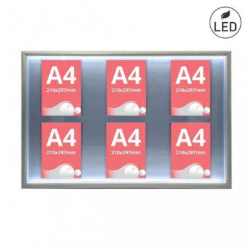 Avizier magnetic iluminat LED, JJ DISPLAYS