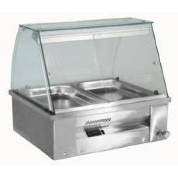 Bain marie de banc cu vitrina sticla, 4GN 1/1