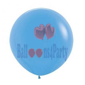 Balon latex jumbo albastru 61cm