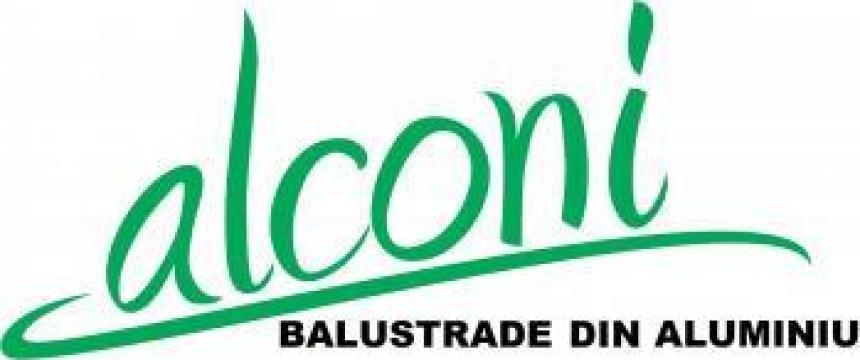 Balustrada din aluminiu eloxat pentru balcoane sau terase