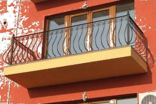 Balustrada fier forjat cu burta pentru balcon