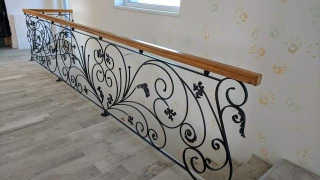 Balustrada fier forjat motive florale, eleganta