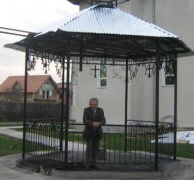 Balustrada, poarta fier forjat