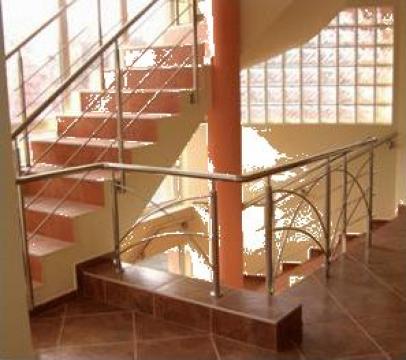 Balustrade din inox, scari combinate, copertine inox