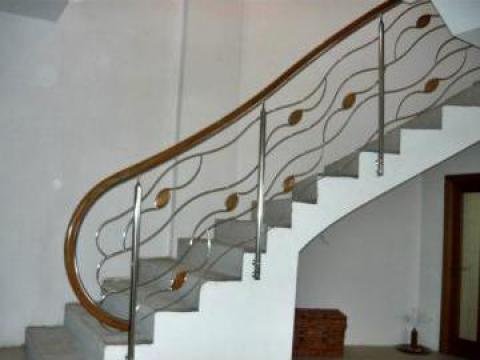 Balustrade inox, lemn, fier forjat, sticla securizata