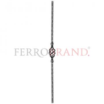 Balustru fier forjat cu element fier forjat H-900mm / Ferro