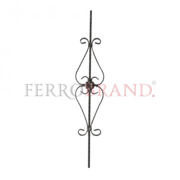 Balustru fier forjat pentru confectii metalice 900 x 160 mm