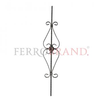 Balustru fier forjat pentru confectii metalice 900 x 160 mm