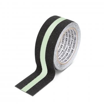 Banda adeziva, antiglisanta - 5m x 50 mm - fosforescent /