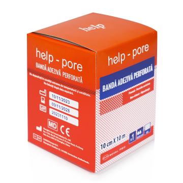 Banda adeziva perforata Help pore - 10 cm x 10 m