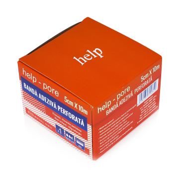 Banda adeziva perforata Help pore - 5 cm x 10 m