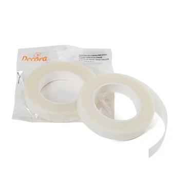 Banda hartie alba, flori pasta zahar, 12 mm x l 27 m