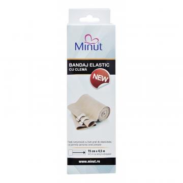Bandaj elastic cu clema 15 cm x 4,5 m