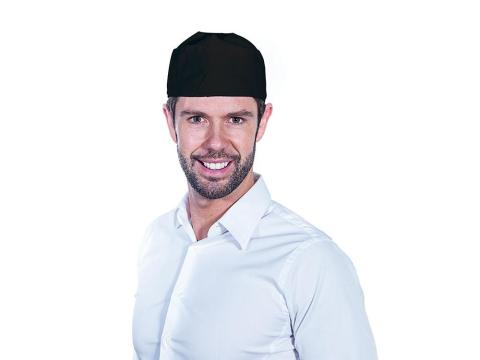 Bandana bucatar reglabila Roll Drap Pirate neagra