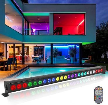 Bara LED RGB 100cm, cu diferite culori 24x3w