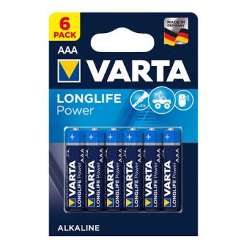 Bateria alcalina LR03 blister 6 buc Varta Long