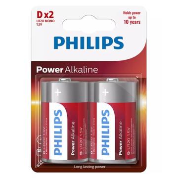 Baterie Power Alkaline LR20 D blister 2 buc