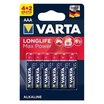 Baterie alcalina LR03 Max Power Varta BL 6 buc