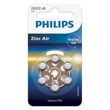 Baterie auditiva zinc air blister 6 buc